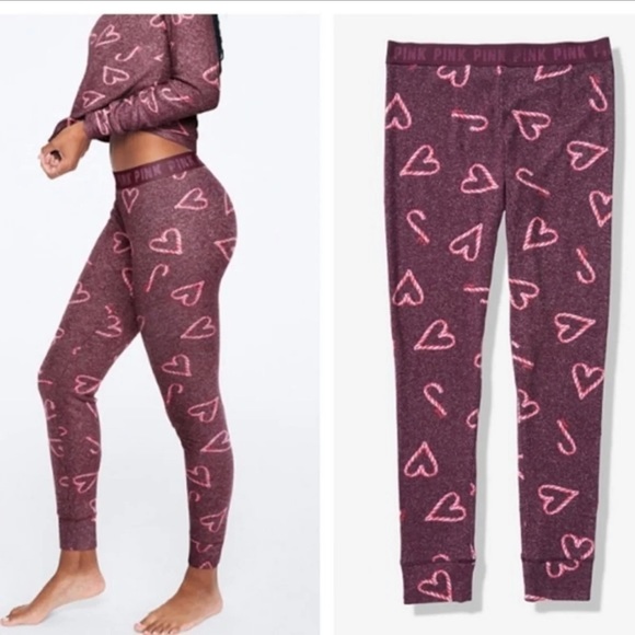 PINK Victoria's Secret Other - Victoria's Secret PINK Candy Cane Pajama Set Size XS